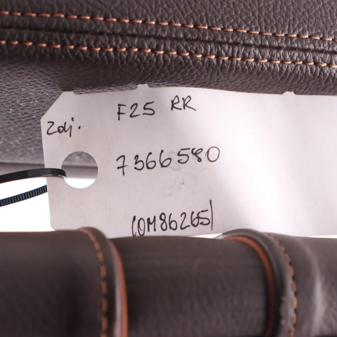 Backrest Rear Right O/S Back Cover Leather Nevada Mokka to BMW X3 F25 Seat with Part number 7366590 BMW X3 F25 Seat Backrest Rear Right O/S Back Cover Leather Nevada Mokka - SKU 7366590 - Part number 7366590