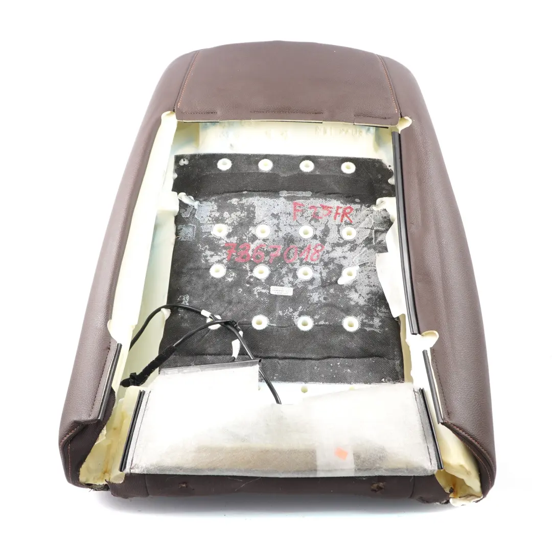 Heated Front Right O/S Backrest Leather Mokka to BMW X3 F25 Seat Cover Sport with Part number 7367018 BMW X3 F25 Seat Cover Sport Heated Front Right O/S Backrest Leather Mokka - SKU 7367018 - Part number 7367018