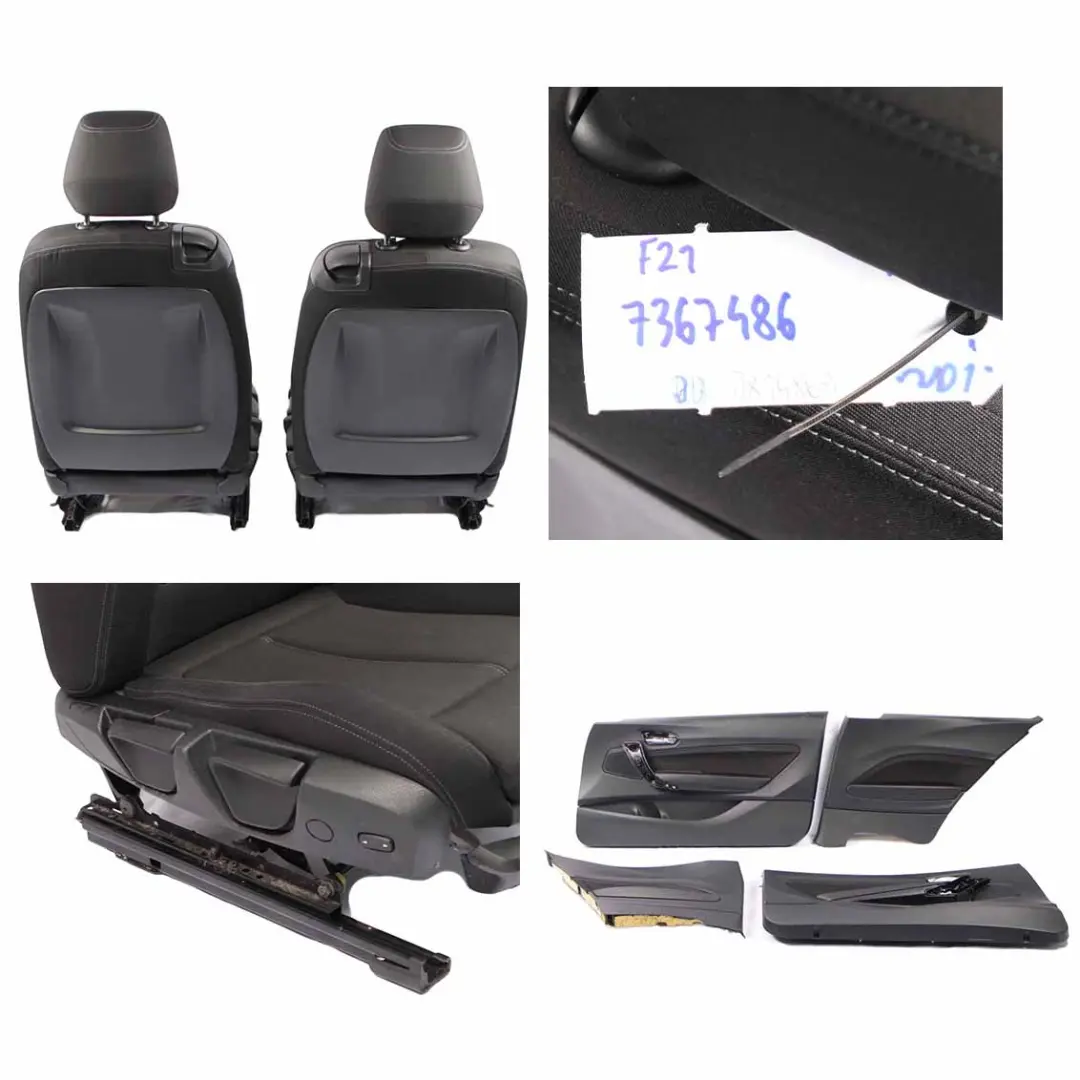 Seats BMW F21 M Sport Cloth Fabric Akzent-Grau Track Interior and Door Cards to with Part number 7367486 Seats BMW F21 M Sport Cloth Fabric Akzent-Grau Track Interior and Door Cards - SKU 7367486-1 - Part number 7367486