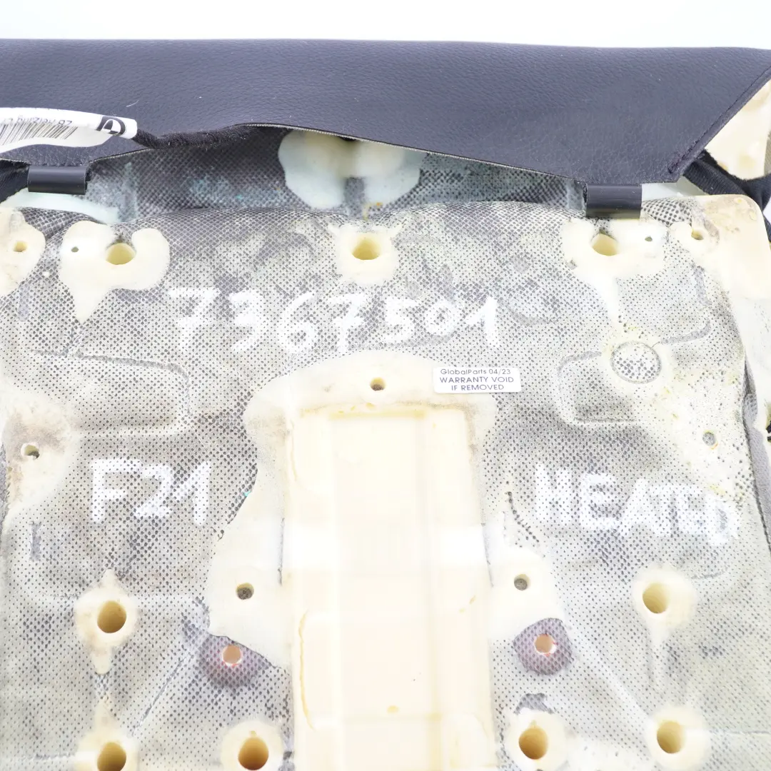  Sitzbezug BMW F21 F22 Vorne Links Rechts Sportsitzverkleidung Schwarz Leder - SKU 7367501 - Teilenummer 7367501