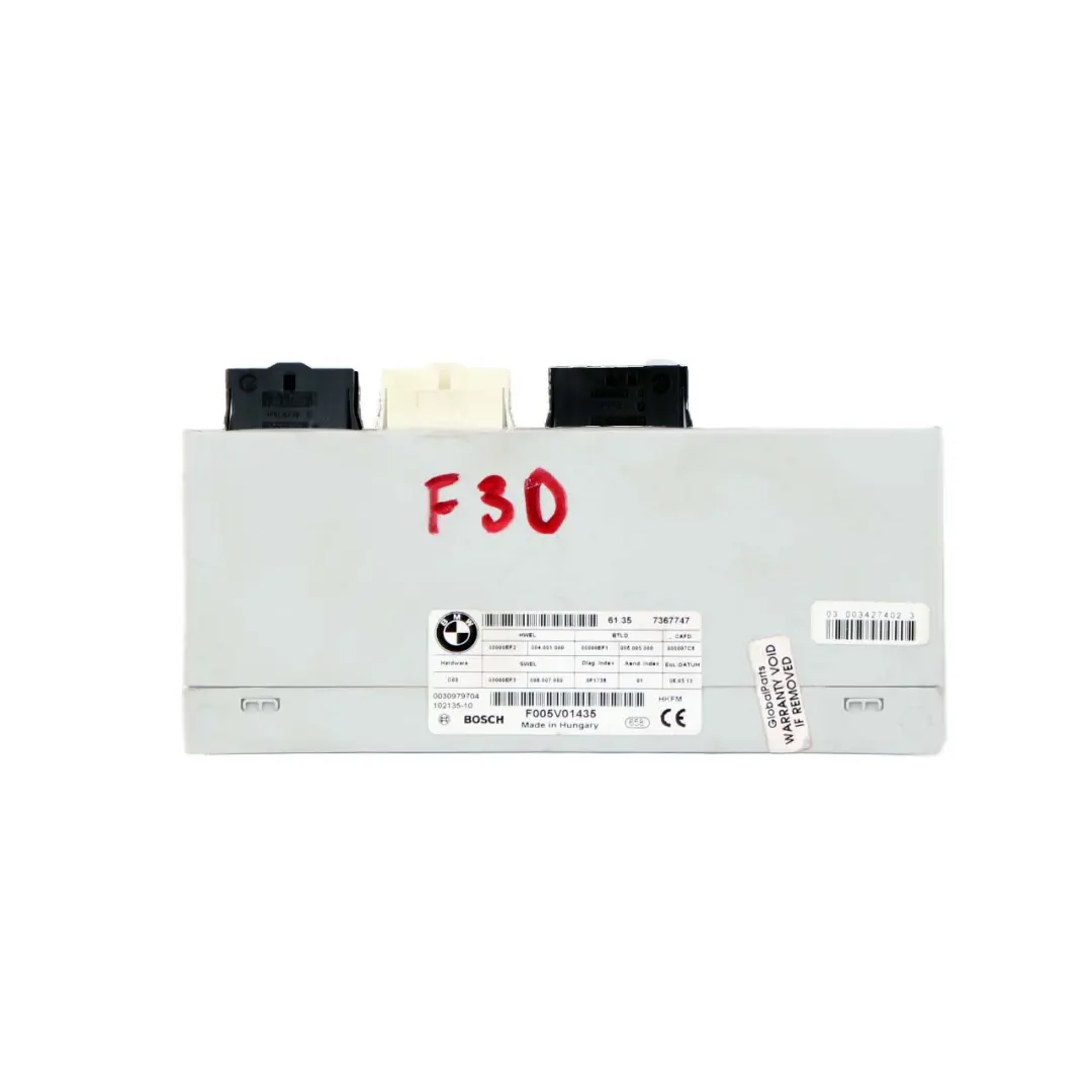 Boot Trunk Lid Tailgate Control Unit Module ECU to BMW F15 F31 F36 F45 Rear with Part number 7367747 BMW F15 F31 F36 F45 Rear Boot Trunk Lid Tailgate Control Unit Module ECU - SKU 7367747 - Part number 7367747
