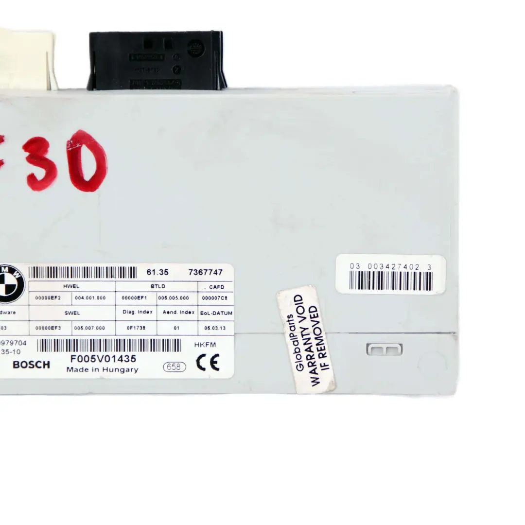 Boot Trunk Lid Tailgate Control Unit Module ECU to BMW F15 F31 F36 F45 Rear with Part number 7367747 BMW F15 F31 F36 F45 Rear Boot Trunk Lid Tailgate Control Unit Module ECU - SKU 7367747 - Part number 7367747