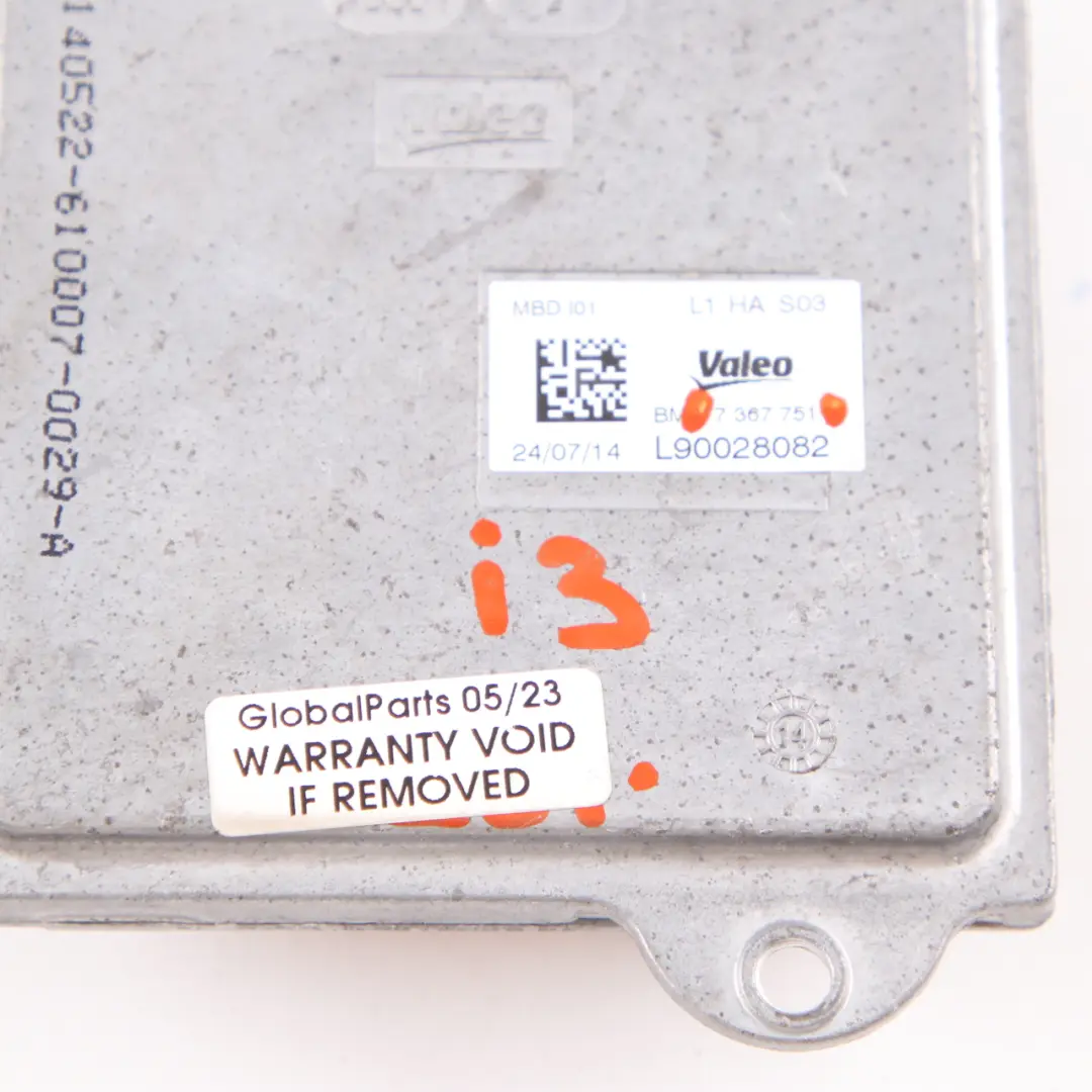 BMW i3 I01 Daytime Running Light Headlight Control Unit Module ECU - SKU 7367751 - Part number 7367751