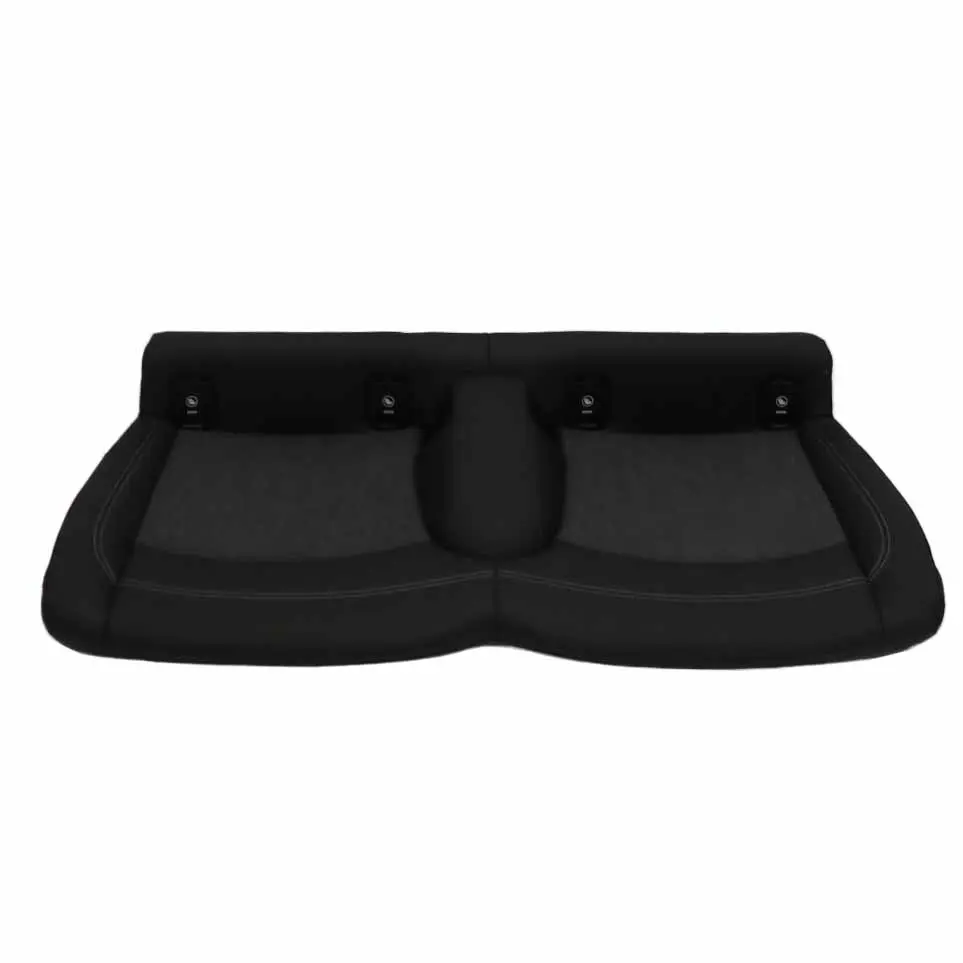 Mini F56 banquette arrière canapé tissu simili cuir noir carbone perle
