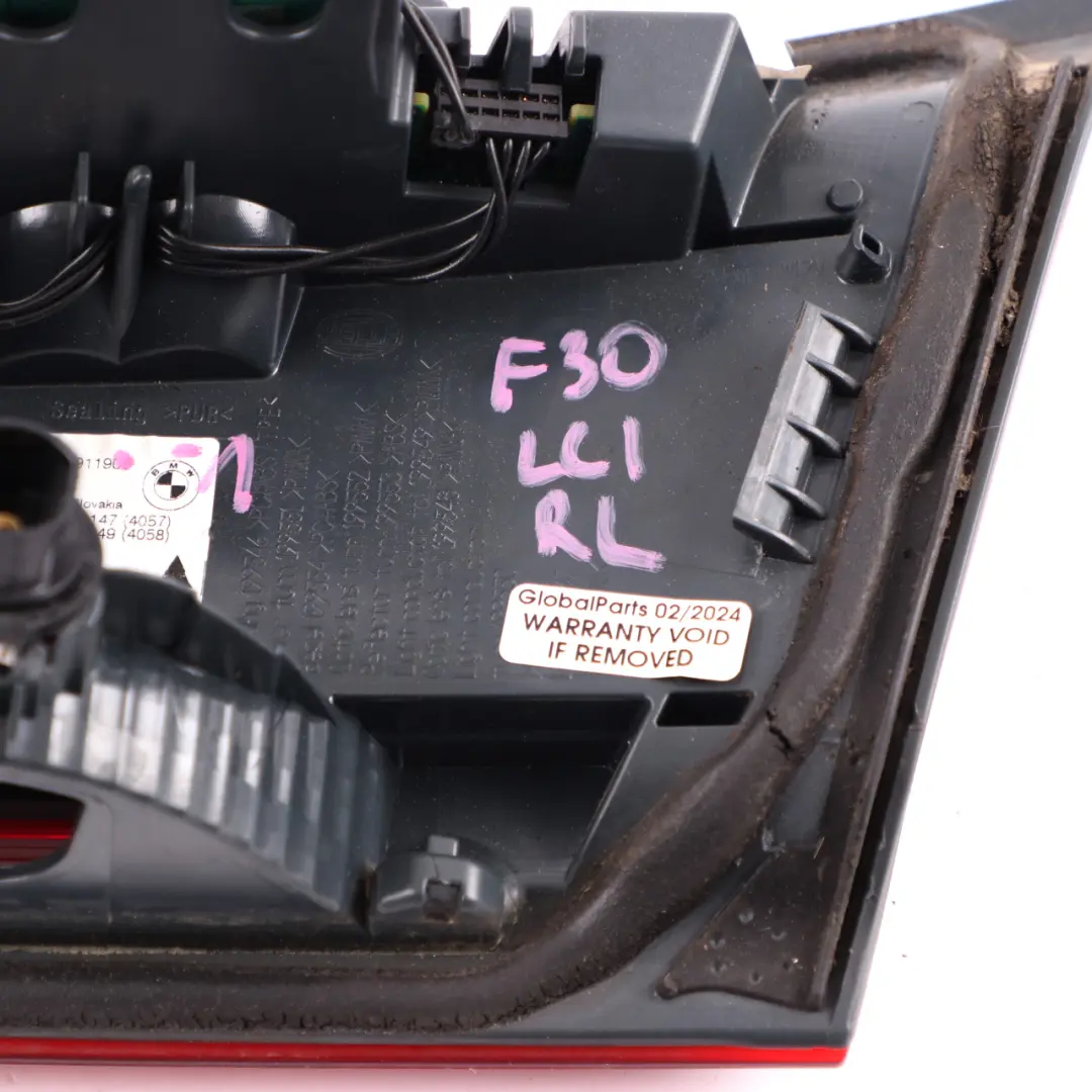 BMW F30 F31 F80 LCI Light Lamp In Trunk Lid Tailgate Rear Left N/S - SKU 7369119-1 - Part number 7369119
