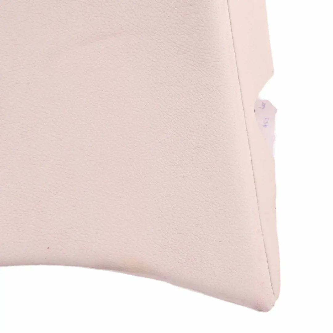 BMW F36 Seat Finisher Rear Right O/S Side Panelling Cover Leather Ivory White - SKU 7369321 - Part number 7369321