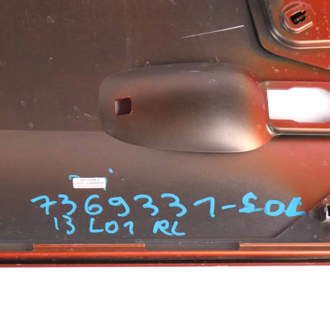 Door Front Left N/S Panelling Cover Solar Orange Metallic - B78 to BMW i3 with Part number 7369329 BMW i3 Door Front Left N/S Panelling Cover Solar Orange Metallic - B78 - SKU 7369329-SOL - Part number 7369329