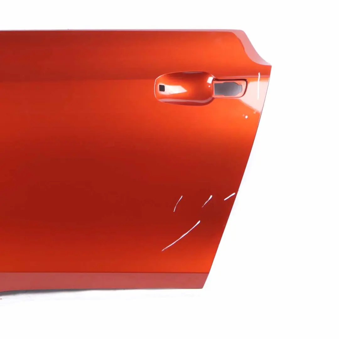Door Front Left N/S Panelling Cover Solar Orange Metallic - B78 to BMW i3 with Part number 7369329 BMW i3 Door Front Left N/S Panelling Cover Solar Orange Metallic - B78 - SKU 7369329-SOL - Part number 7369329