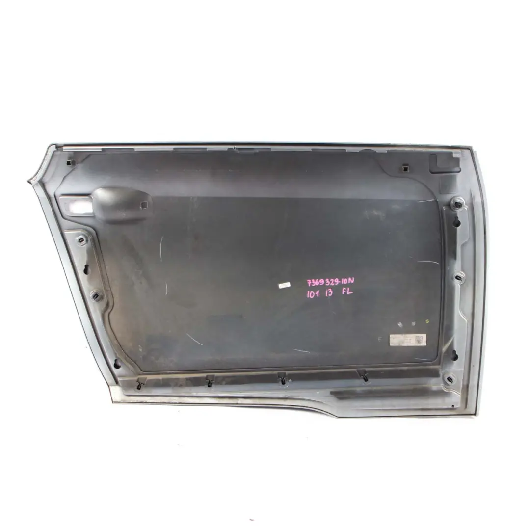 Door Front Left N/S Panelling Cover Ionic Silver Blue Metallic - B72 to BMW i3 with Part number 7369329 BMW i3 Door Front Left N/S Panelling Cover Ionic Silver Blue Metallic - B72 - SKU 7369329-ION - Part number 7369329