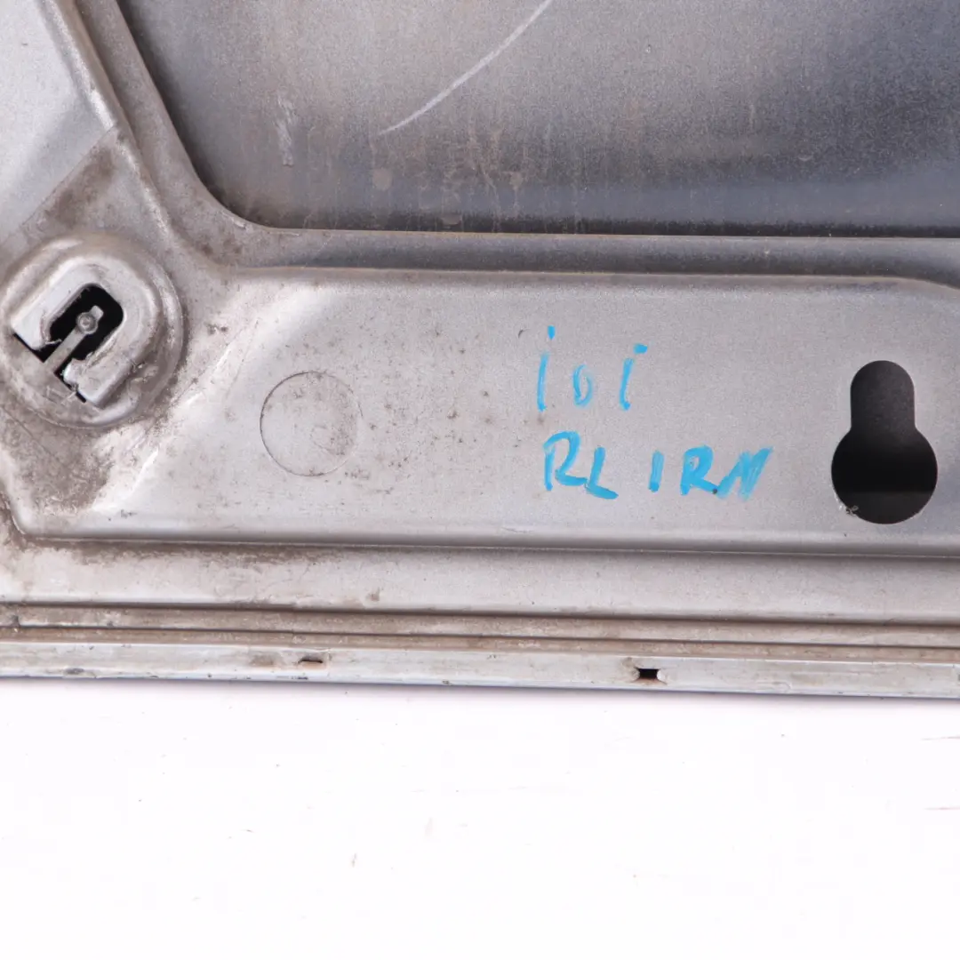 Door Rear Left N/S Skin Trim Panel Ionic Silver Blue Metallic - B72 to BMW i3 I01 with Part number 7369331 BMW i3 I01 Door Rear Left N/S Skin Trim Panel Ionic Silver Blue Metallic - B72 - SKU 7369331-ION - Part number 7369331