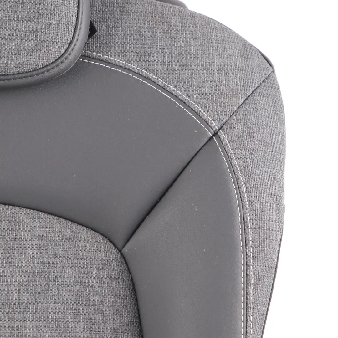 Left N/S Seat Backrest Cloth Leatherette Carbon Black Pearl to Mini F56 Rear with Part number 7369517 Mini F56 Rear Left N/S Seat Backrest Cloth Leatherette Carbon Black Pearl - SKU 7369517 - Part number 7369517