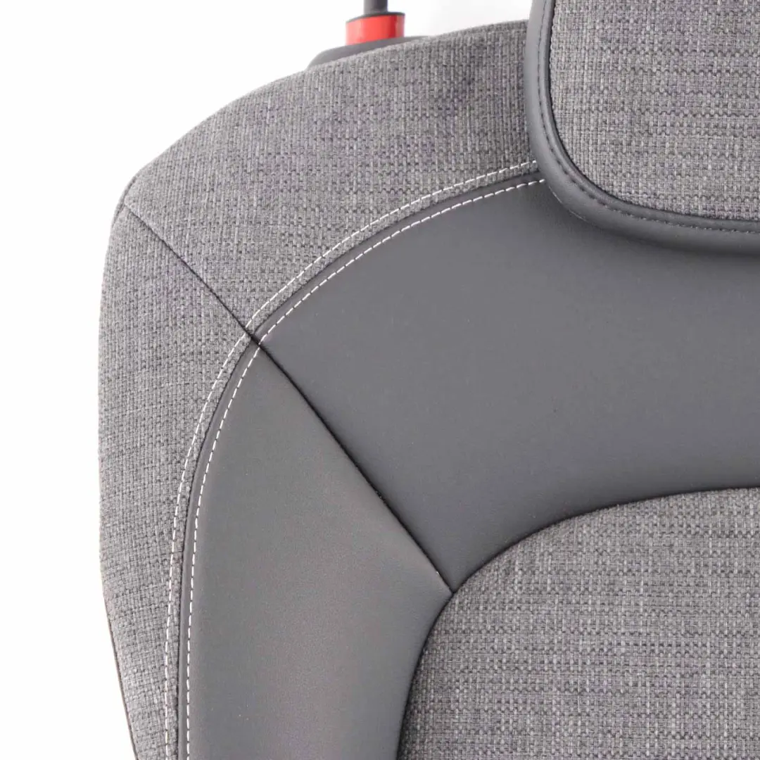 Mini F56 Hinten Rechts O/S Sitz Rückenlehne Stoff Kunstleder Carbon Black Pearl - SKU 7369518 - Teilenummer 7369518