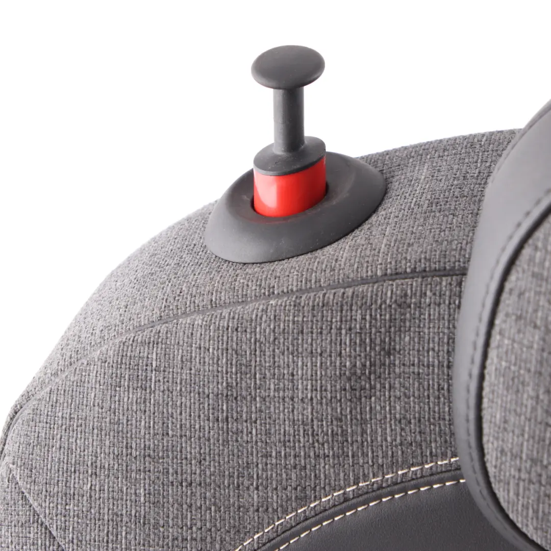 Trasero Derecho Respaldo asiento tela de cuero sintético Negro Perla para Mini F56 con número de pieza 7369518 Mini F56 Trasero Derecho Respaldo asiento tela de cuero sintético Negro Perla - SKU 7369518 - Número de pieza 7369518
