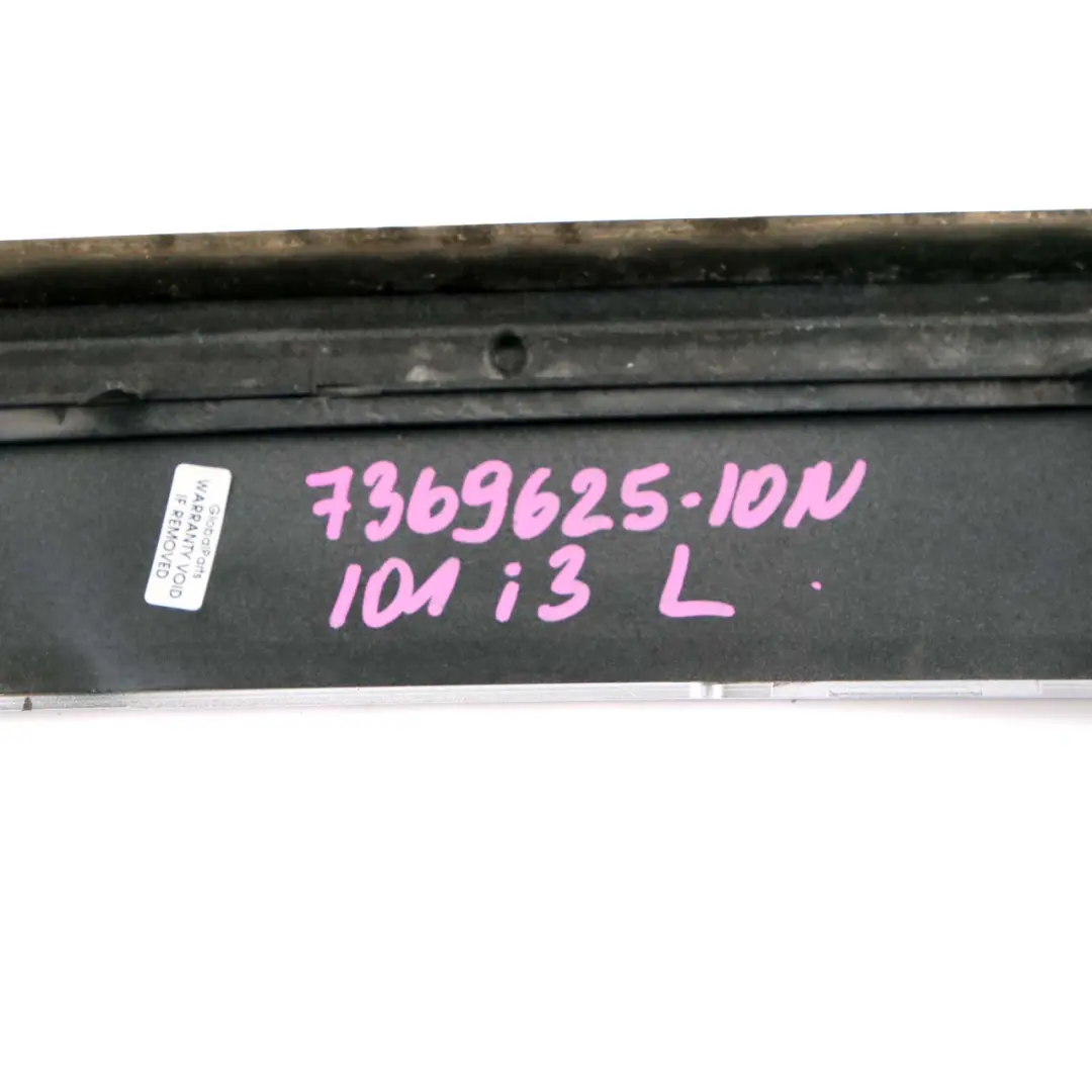 Pillar Cover Front Left N/S Column A Exterior Trim Ionic Silver Blue B72 to BMW i3 with Part number 7369625 BMW i3 Pillar Cover Front Left N/S Column A Exterior Trim Ionic Silver Blue B72 - SKU 7369625 - Part number 7369625