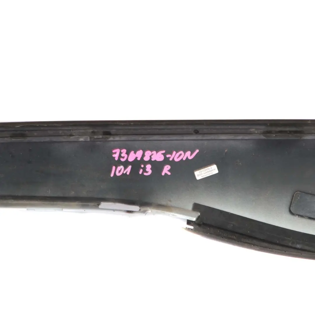 Roof Strip Right O/S Frame Covering Panel Silver to BMW i3 I01 with Part number 7369836 BMW i3 I01 Roof Strip Right O/S Frame Covering Panel Silver - SKU 7369836 - Part number 7369836