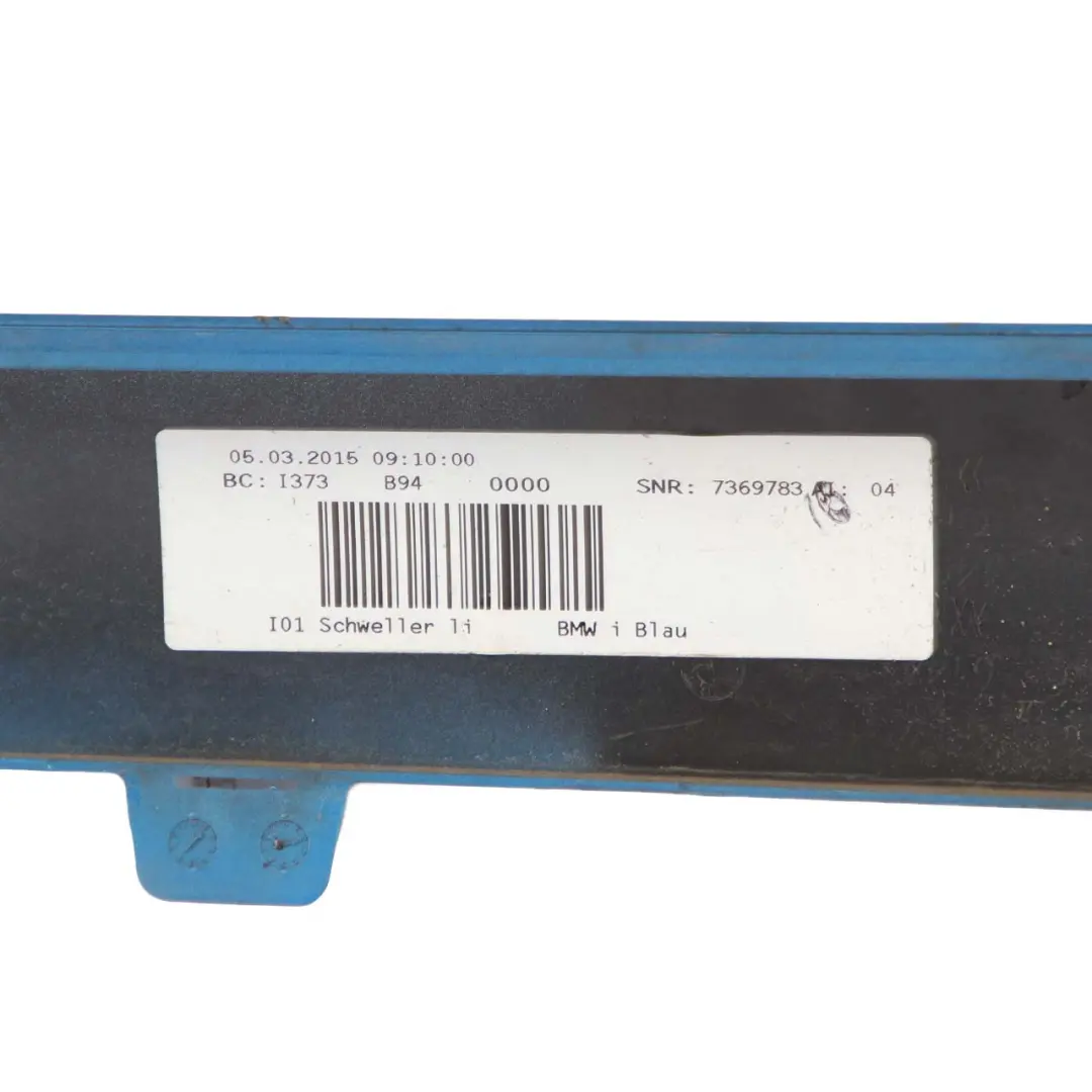 Side Skirt Front Left N/S Door Sill Strip Cover Panel i-Blue 7369783 to BMW i3 I01 with Part number 7369839 BMW i3 I01 Side Skirt Front Left N/S Door Sill Strip Cover Panel i-Blue 7369783 - SKU 7369839 - Part number 7369839