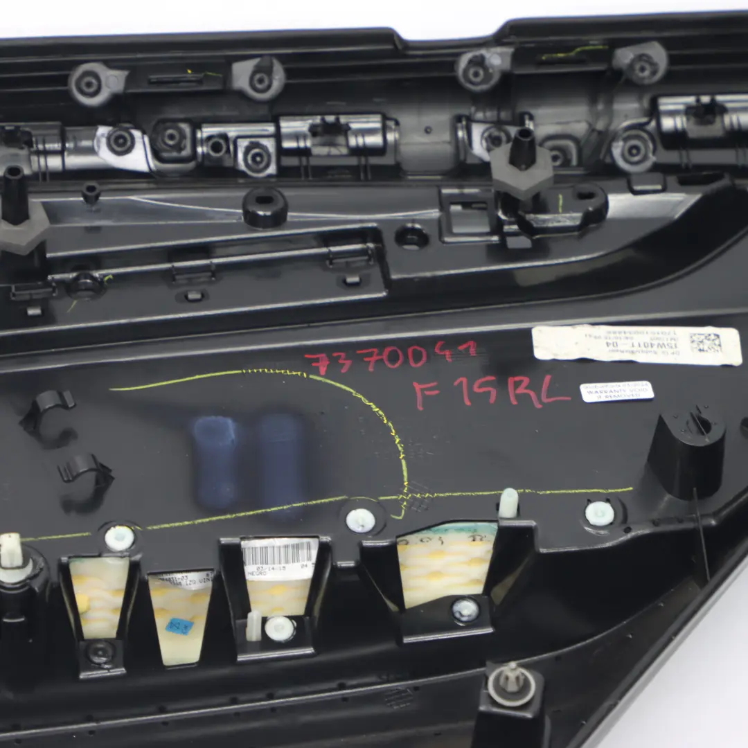 BMW X5 F15 Door Card Rear Left N/S Lining Trim Leather Dakota Black - SKU 7370041 - Part number 7370041