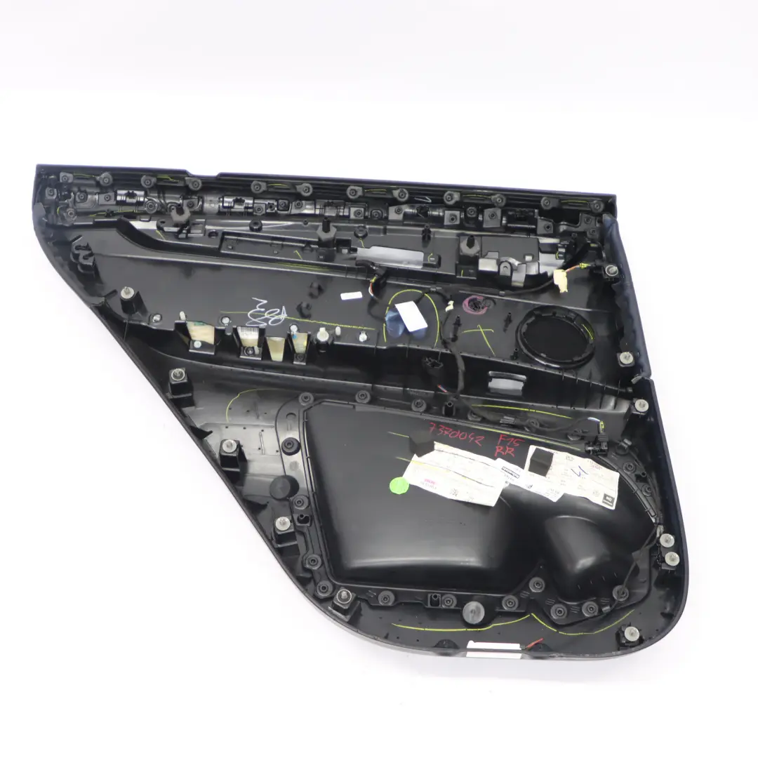 BMW X5 F15 Scheda Porta Posteriore Destra Rivestimento Pelle Nero - SKU 7370042 - Numero di parte 7370042