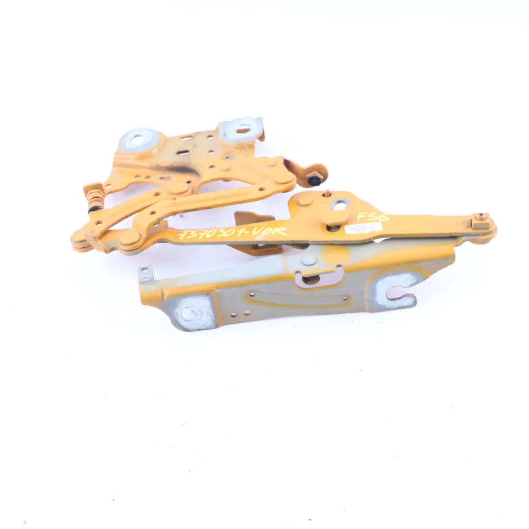 Mini F55 F56 F57 Hood Bonnet Engine Hinge Left N/S Volcanic Orange - B70 7300565 - SKU 7370301-VOR - Part number 7370301