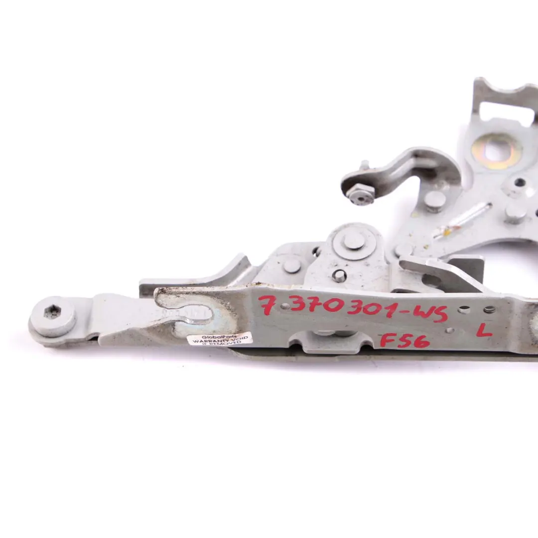 Mini F55 F56 F57 Links Motorhaube Scharnier Motorhaube Weiß Silber Metallic A62 - SKU 7370301-WS - Teilenummer 7370301