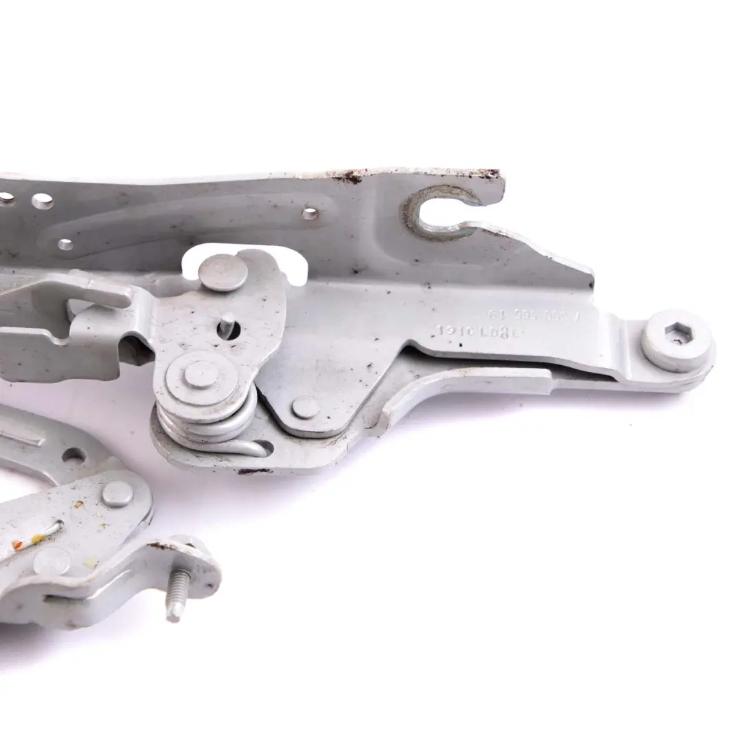 Left N/S Engine Hood Hinge Bonnet White Silver Metallic A62 to Mini F55 F56 F57 with Part number 7370301 Mini F55 F56 F57 Left N/S Engine Hood Hinge Bonnet White Silver Metallic A62 - SKU 7370301-WS - Part number 7370301