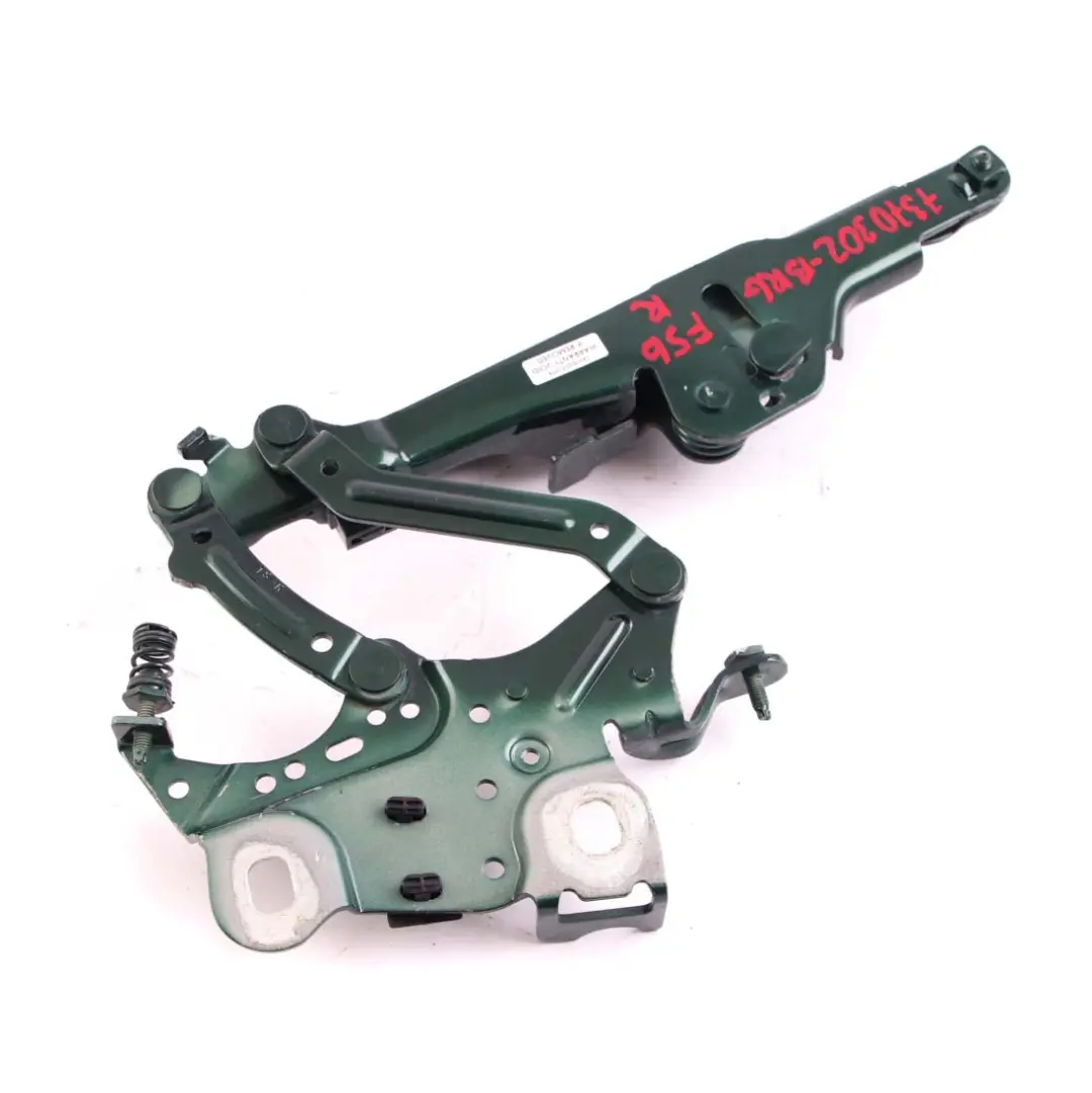 Right Engine Hood Hinge Bonnet British Racing Green 7300566 to Mini Cooper F55 F56 with Part number 7370302 Mini Cooper F55 F56 Right Engine Hood Hinge Bonnet British Racing Green 7300566 - SKU 7370302-BRG - Part number 7370302