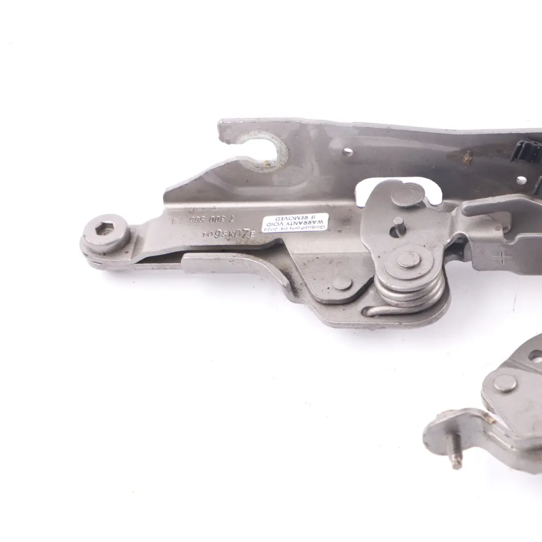Hood Bonnet Engine Hinge Right O/S Melting Silver Metallic C2K to Mini F55 F56 F57 with Part number 7370302 Mini F55 F56 F57 Hood Bonnet Engine Hinge Right O/S Melting Silver Metallic C2K - SKU 7370302-MELT - Part number 7370302