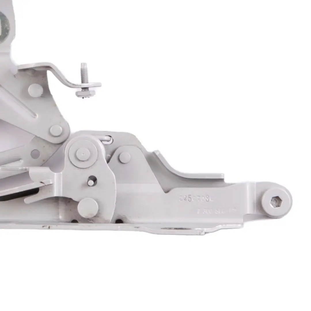 Right O/S Engine Hood Hinge Bonnet White Silver A62 7300566 to Mini Cooper F55 F56 with Part number 7370302 Mini Cooper F55 F56 Right O/S Engine Hood Hinge Bonnet White Silver A62 7300566 - SKU 7370302-WS - Part number 7370302