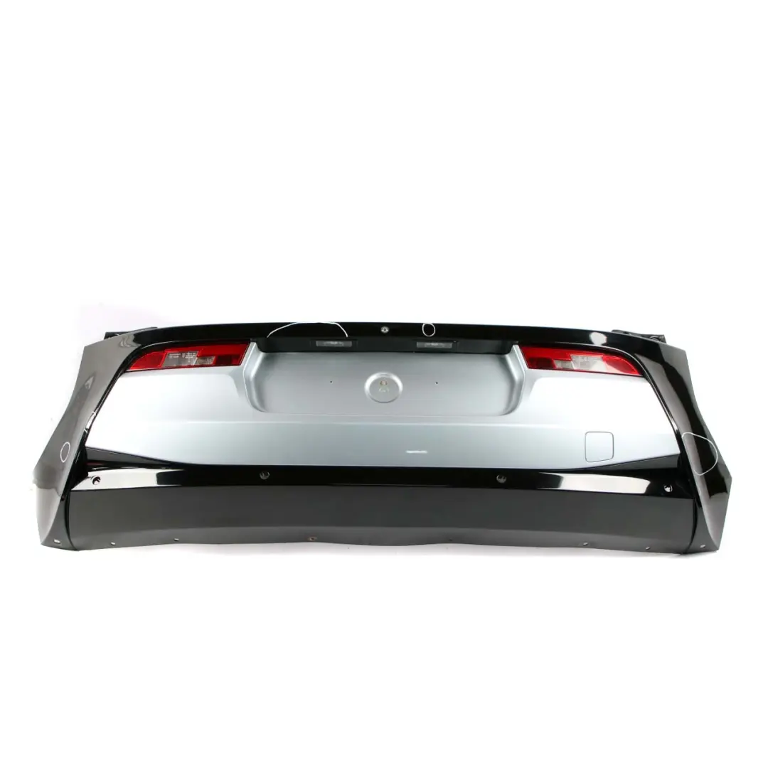 Bumper Trim Panel PDC Ionic Silver Blue Metallic - B72 to BMW i3 I01 Rear with Part number 7370582 BMW i3 I01 Rear Bumper Trim Panel PDC Ionic Silver Blue Metallic - B72 - SKU 7370582-ION - Part number 7370582