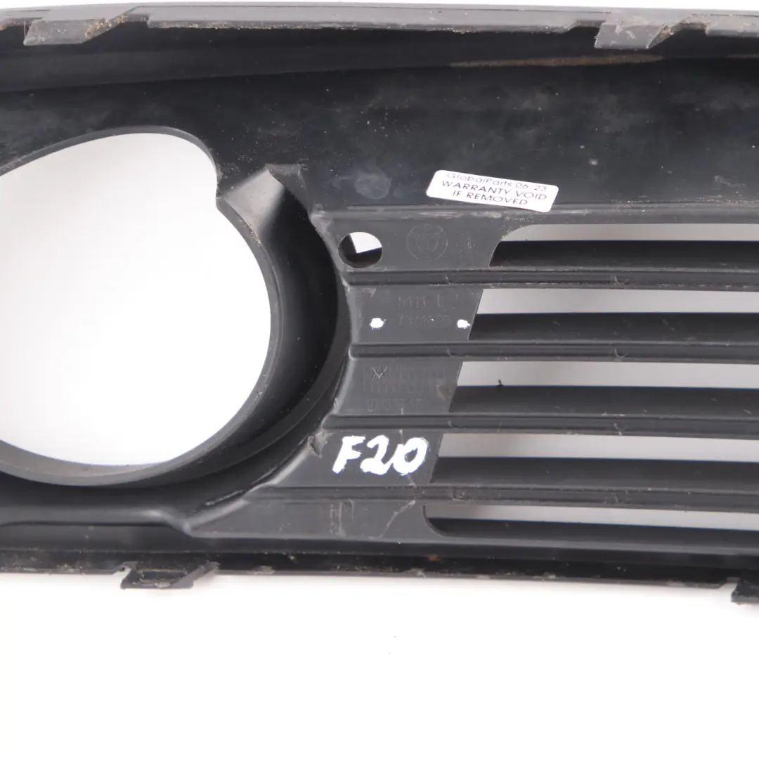 Fog Light Cover BMW F20 F21 LCI Front Bumper Left N/S Grid Grille to with Part number 7371669 Fog Light Cover BMW F20 F21 LCI Front Bumper Left N/S Grid Grille - SKU 7371669 - Part number 7371669