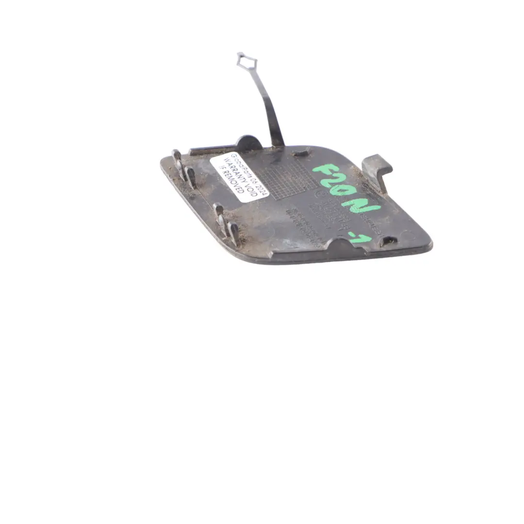 BMW F20 LCI Parachoques trasero remolque Ojo Gancho Cubierta Flap Negro 7371738 - SKU 7371751-1 - Número de pieza 7371751