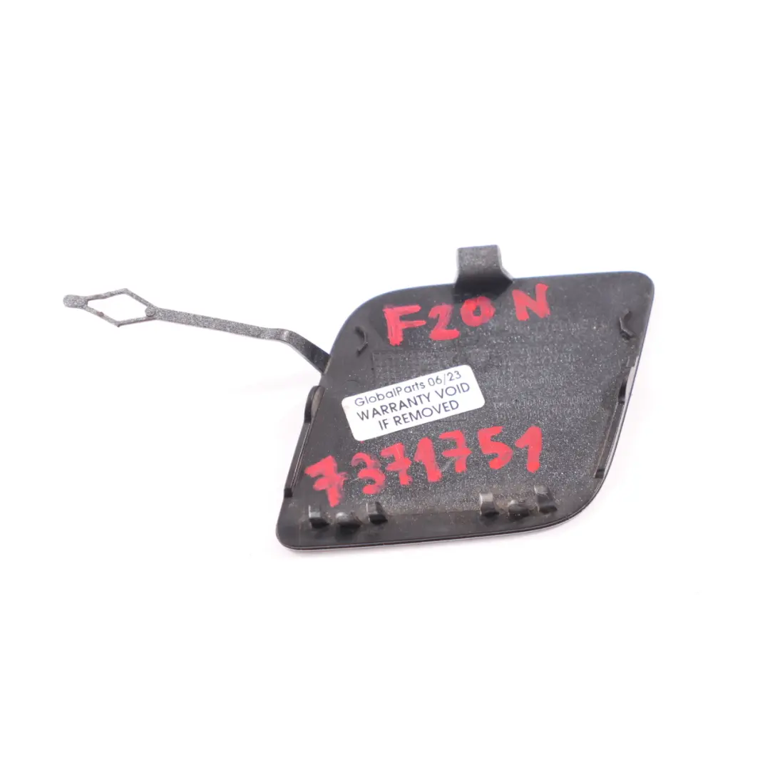 BMW F20 LCI Paraurti posteriore Gancio di traino Copertura Flap Nero 7371738 - SKU 7371751 - Numero di parte 7371751