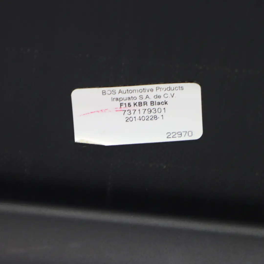 BMW X5 F15 Store enroulement Tablette colis Compartiment coffre noir - SKU 7371793 - Numéro de pièce 7371793
