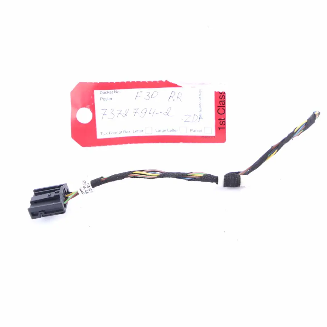 BMW F30 F31 F80 M3 Rear Light Boot Lamp Right O/S Plug Socket Wiring 6984746 - SKU 7372794-2 - Part number 7372794