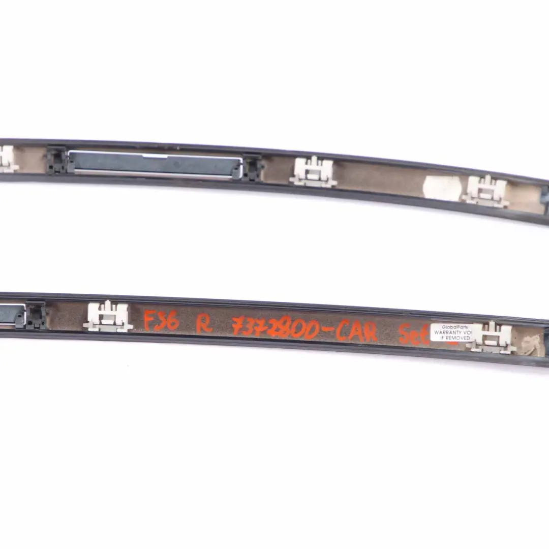 BMW F36 Techo Moldura Izquierda Derecha Railing Trim Strip Carbono Negro - 416 - SKU 7372799-CAR - Número de pieza 7372799