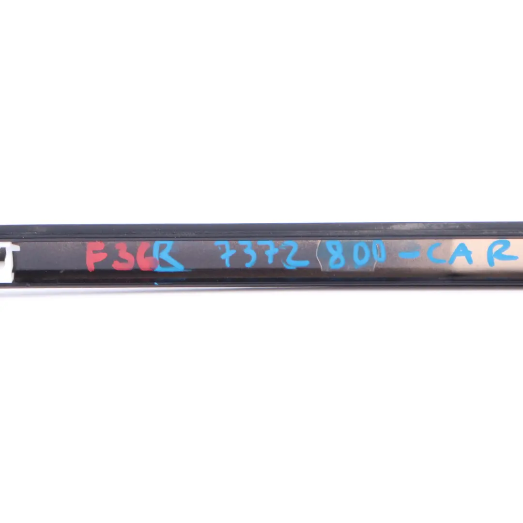 BMW F36 Roof Moulding Right O/S Railing Trim Strip Carbonschwarz Black - 416 - SKU 7372800-CAR - Part number 7372800