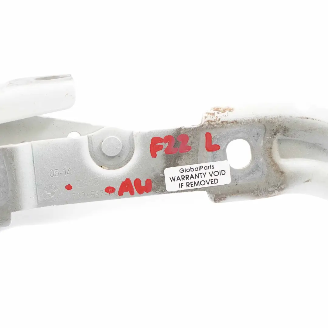 BMW F22 F23 Trunk Lid Hinge Left N/S Alpinweiss Alpine White - 300 7304557 - SKU 7373847-AW - Part number 7373847