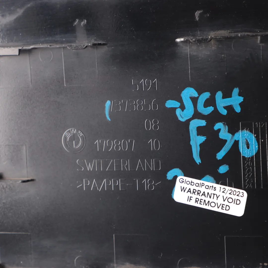 B48X Hybrid Front Flap Charging Port Flap Cover Black 2 - 668 to BMW F30 LCI 330e with Part number 7373856 BMW F30 LCI 330e B48X Hybrid Front Flap Charging Port Flap Cover Black 2 - 668 - SKU 7373856-SCH - Part number 7373856