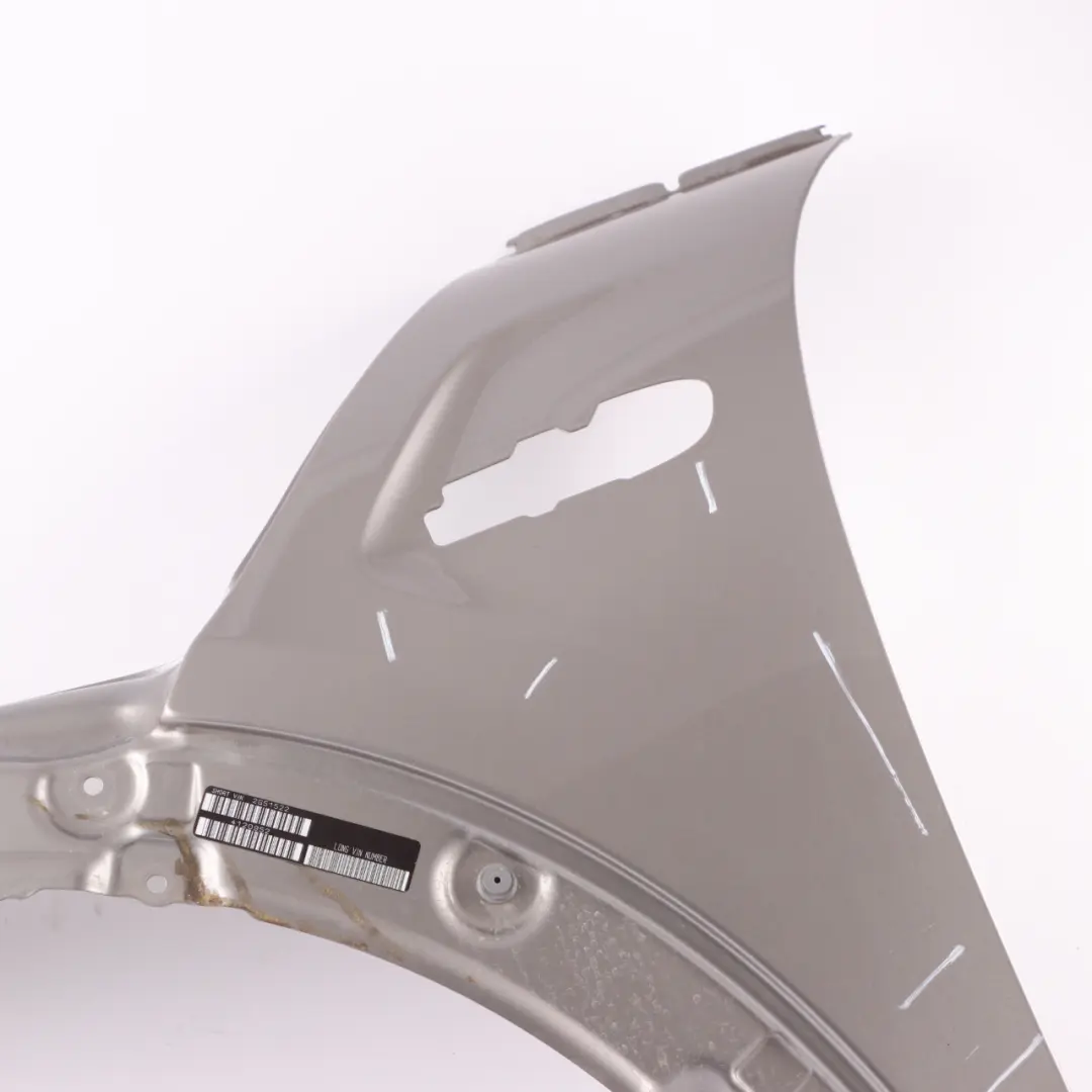Front Wing Panel Mini F55 F56 F57 Left Side N/S Melting Silver Metallic - C2K to with Part number 7374521 Front Wing Panel Mini F55 F56 F57 Left Side N/S Melting Silver Metallic - C2K - SKU 7374521-MELT - Part number 7374521