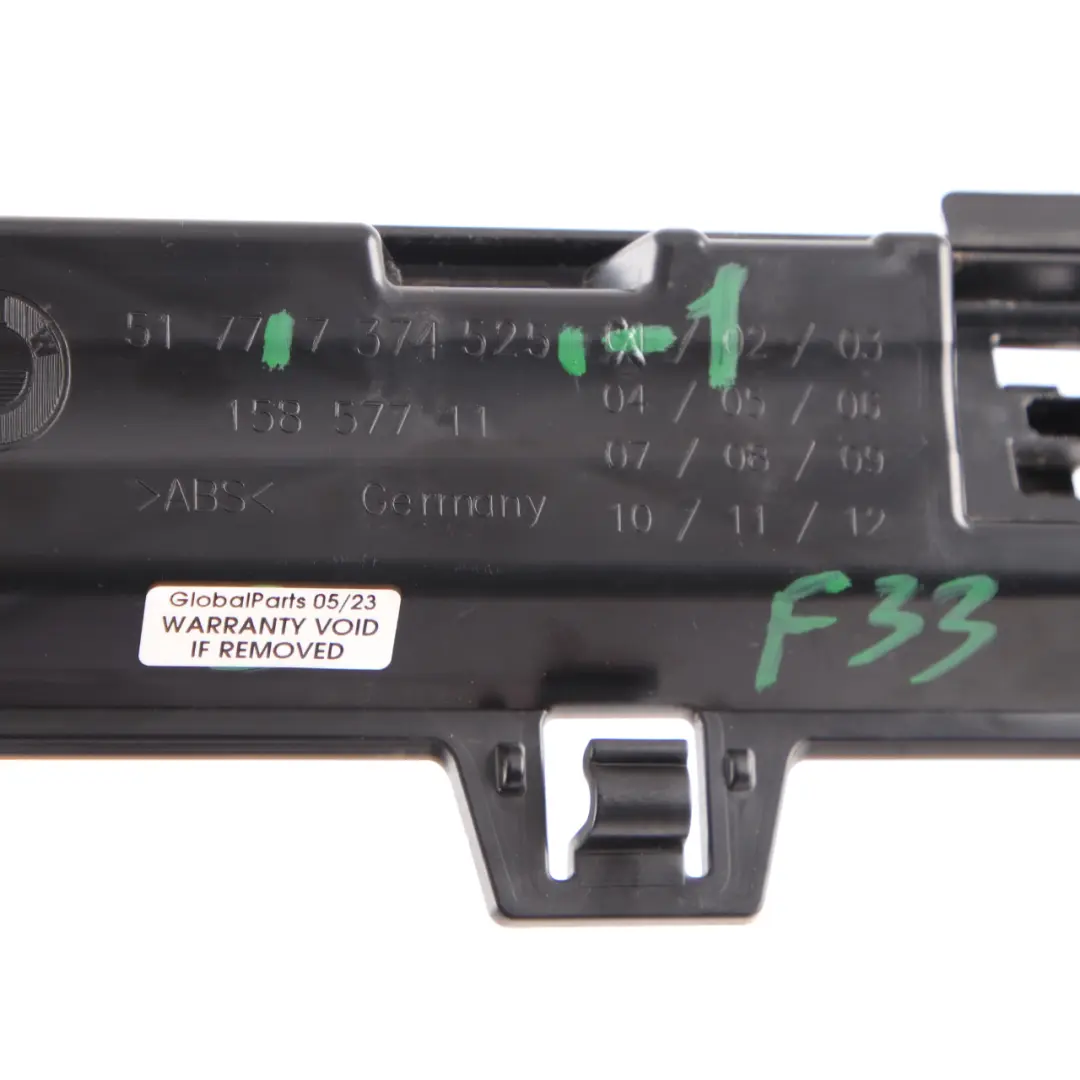 Skirt Sill Supporting Ledge Left Side Mount Bracket LH3 to BMW F33 F83 M4 with Part number 7374525 BMW F33 F83 M4 Skirt Sill Supporting Ledge Left Side Mount Bracket LH3 - SKU 7374525-1 - Part number 7374525