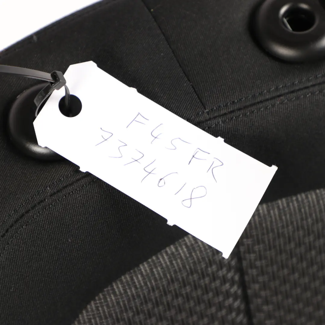 BMW 2 F45 X1 F48 Vorne Rechts Beifahrerseite Sitz Stoff Stoffgitter Anthrazit - SKU 7374618 - Teilenummer 7374618