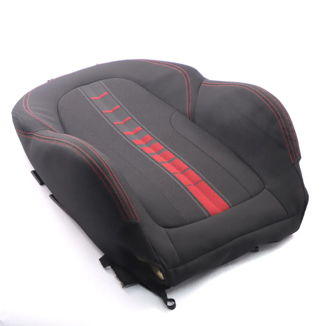BMW F45 F48 Front Left N/S Seat Backrest Cover Fabric Race Anthracite Red Accent - SKU 7374645 - Part number 7374645