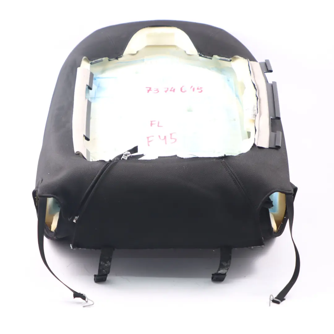 Vorne Links Sitzlehnenbezug Stoff Race Anthrazit Rot Akzent für BMW F45 F48 mit Teilenummer 7374645 BMW F45 F48 Vorne Links Sitzlehnenbezug Stoff Race Anthrazit Rot Akzent - SKU 7374645 - Teilenummer 7374645