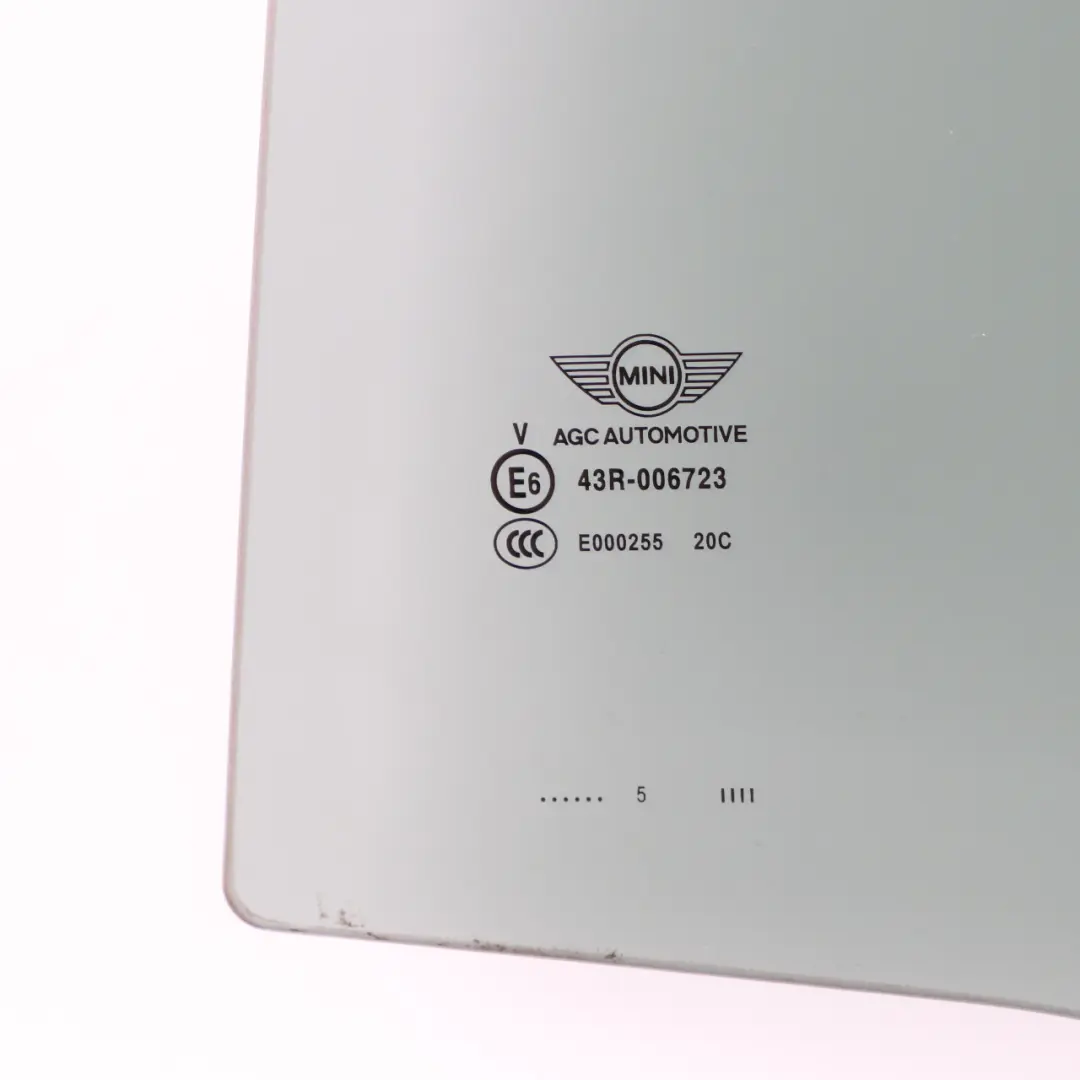 Disque de Porte Arriere Gauche Verre AS2 Vert 7320287 pour Mini Cooper One F55 à propos du numéro de pièce 7374677 Mini Cooper One F55 Disque de Porte Arriere Gauche Verre AS2 Vert 7320287 - SKU 7374677 - Numéro de pièce 7374677