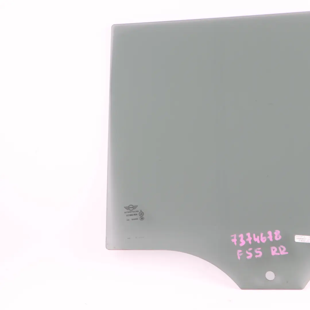 Mini F55 Lunette Arrière Latérale Droite Verre Teinté - SKU 7374678 - Numéro de pièce 7374678