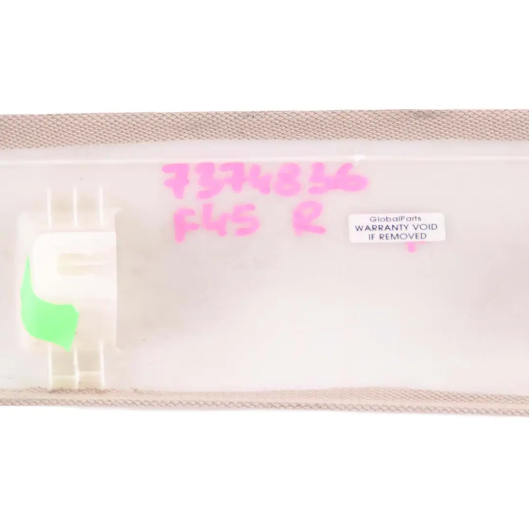 Trim BMW F45 Active Tourer A Column Panel Right O/S Oyster to Cover with Part number 7374836 Cover Trim BMW F45 Active Tourer A Column Panel Right O/S Oyster - SKU 7374836 - Part number 7374836