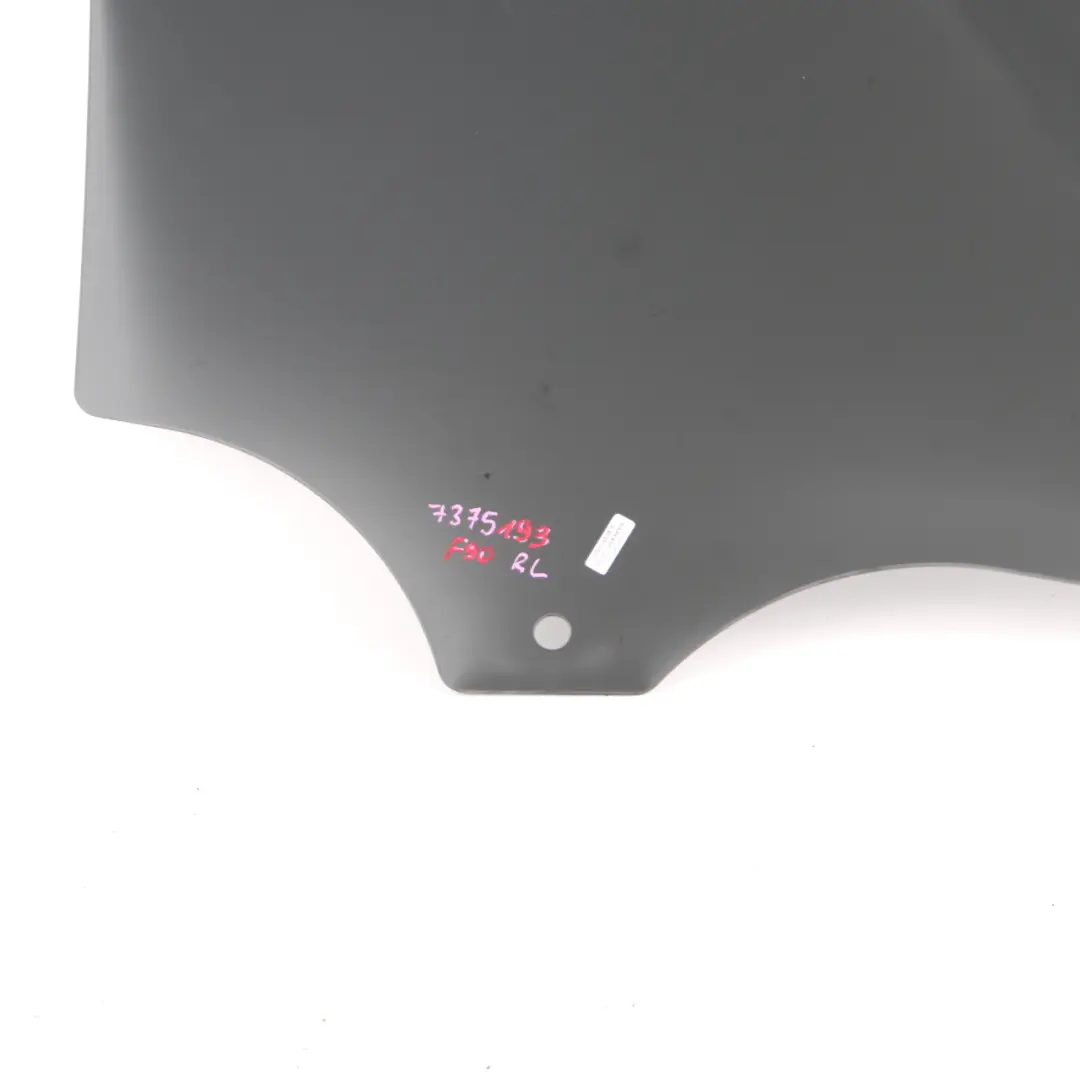 BMW G30 Side Window Green Door Rear Left N/S AS3 Black SSG - SKU 7375193 - Part number 7375193