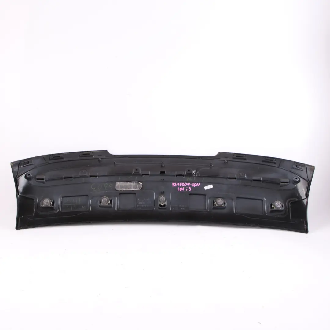 Spoiler BMW i3 I01 Mega City Vehicle Trunk Lid Trim Panel Schwarz Black to Rear with Part number 7375209 Rear Spoiler BMW i3 I01 Mega City Vehicle Trunk Lid Trim Panel Schwarz Black - SKU 7375209-SCH - Part number 7375209