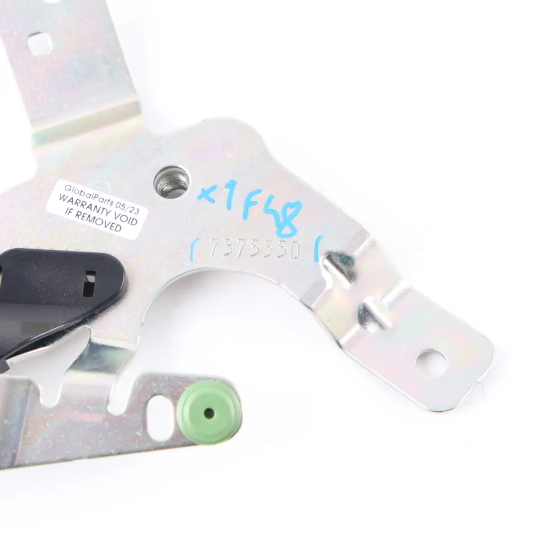 Belt Mount Bracket Holder Rear Centre Support to BMW X1 F48 Seat with Part number 7375550 BMW X1 F48 Seat Belt Mount Bracket Holder Rear Centre Support - SKU 7375550 - Part number 7375550