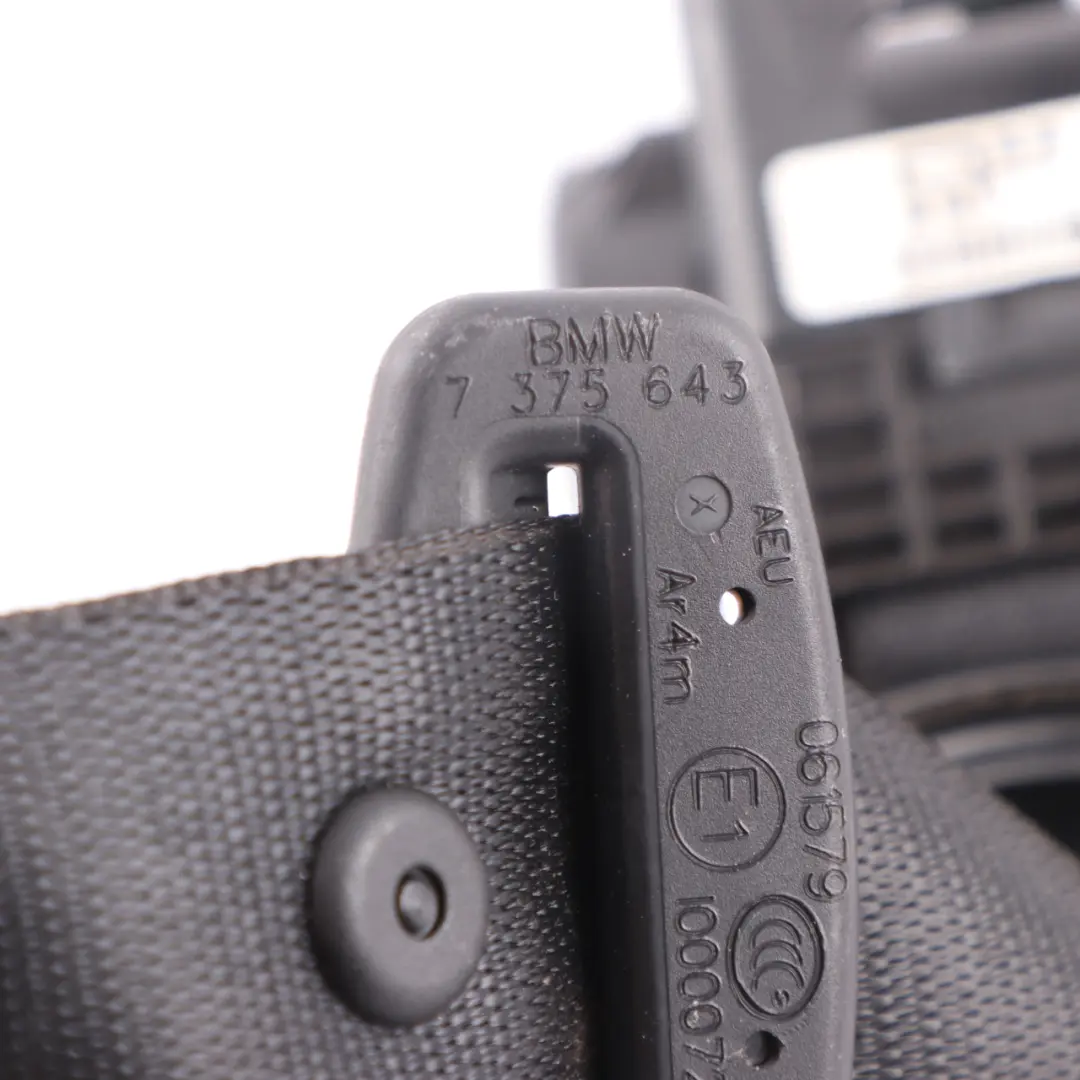 BMW F46 Sicher Heitsgurt Hinten Links Oberer Schwarz 3 Dritte Reihe - SKU 7375643 - Teilenummer 7375643